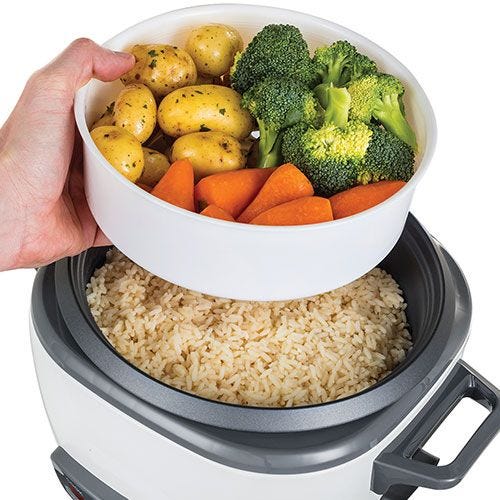 Olla arrocera y vaporera grande Russell Hobbs l 27040